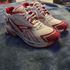 Reebok Red and White Sneakers